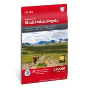 Högalpin karta Jämtlandstriangeln Calazo